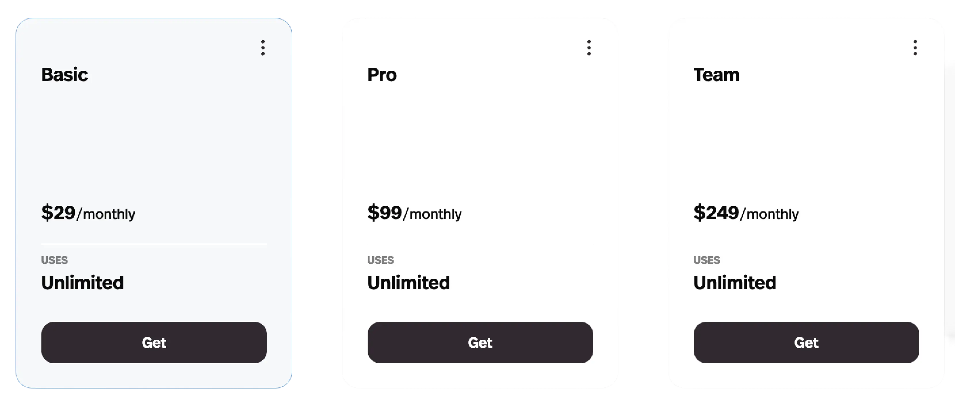 Your users can downgrade, cancel, and restore