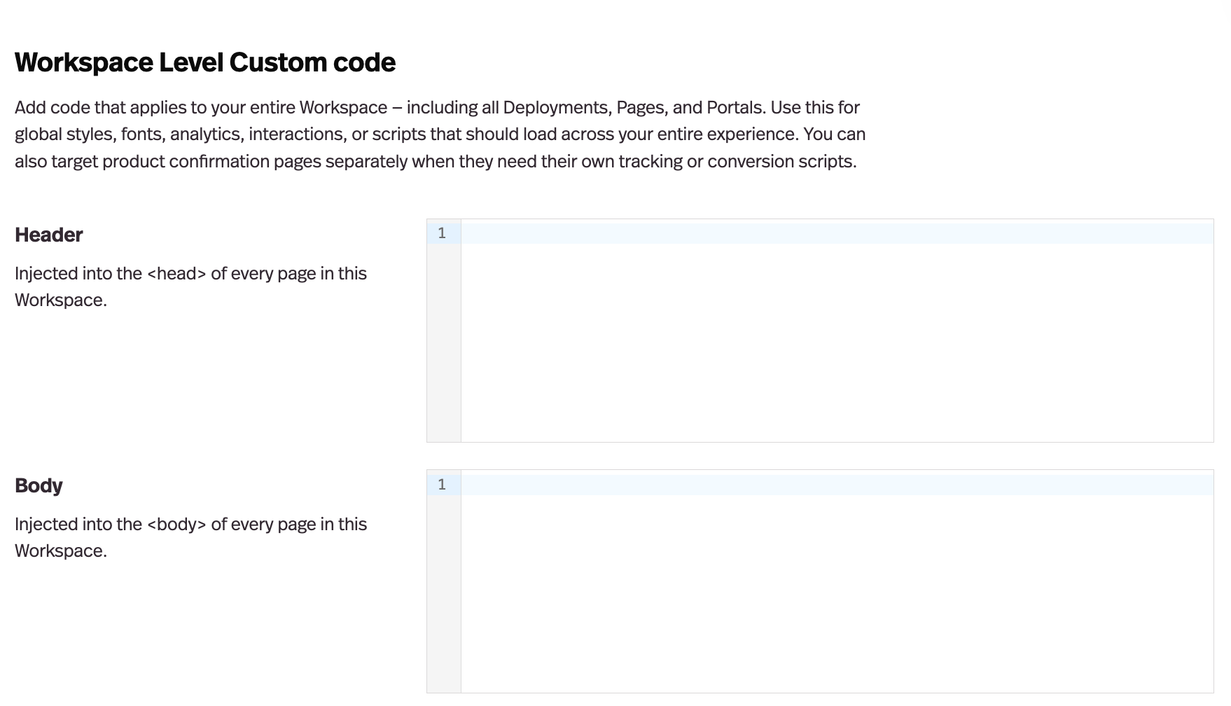Custom code injection for embeds