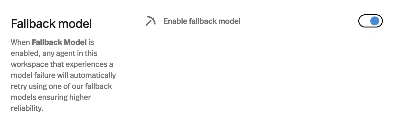 Fallback models for everyone