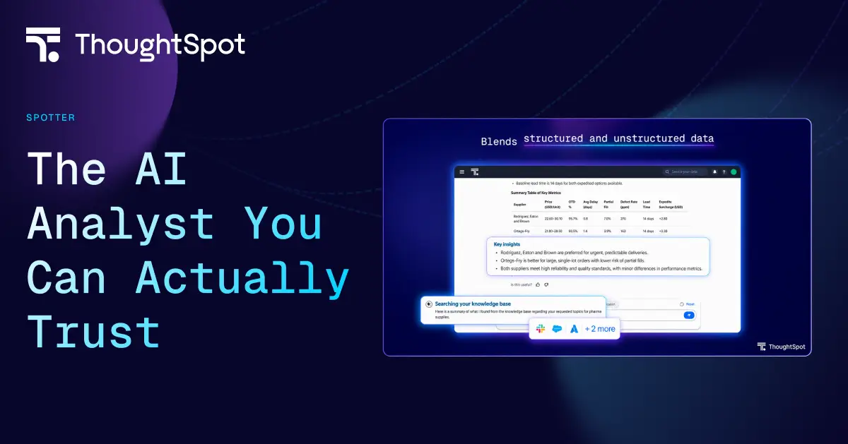 ThoughtSpot official Spotter social card