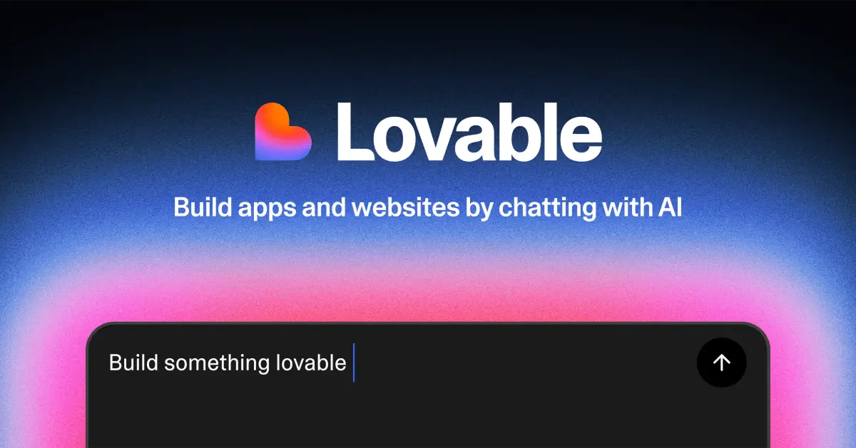 Lovable AI app builder generating full-stack web applications from natural language prompts