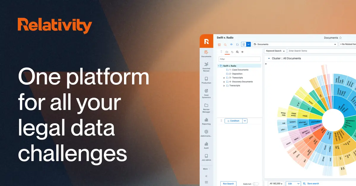 Relativity - AI-powered eDiscovery and legal data intelligence platform