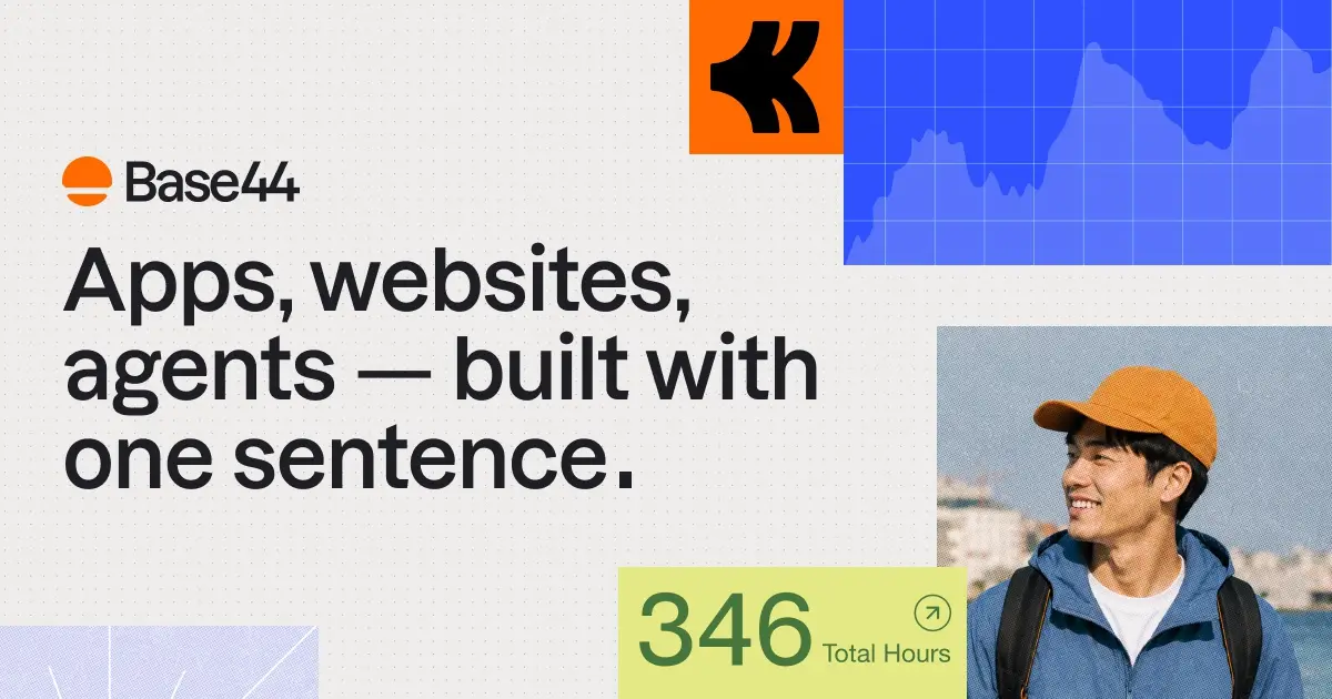 Base44 AI app builder generating business apps from natural language