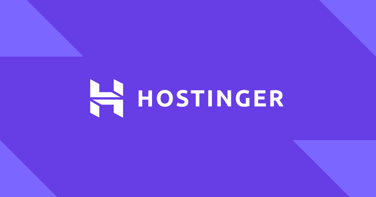 Hostinger official brand image for its AI website builder
