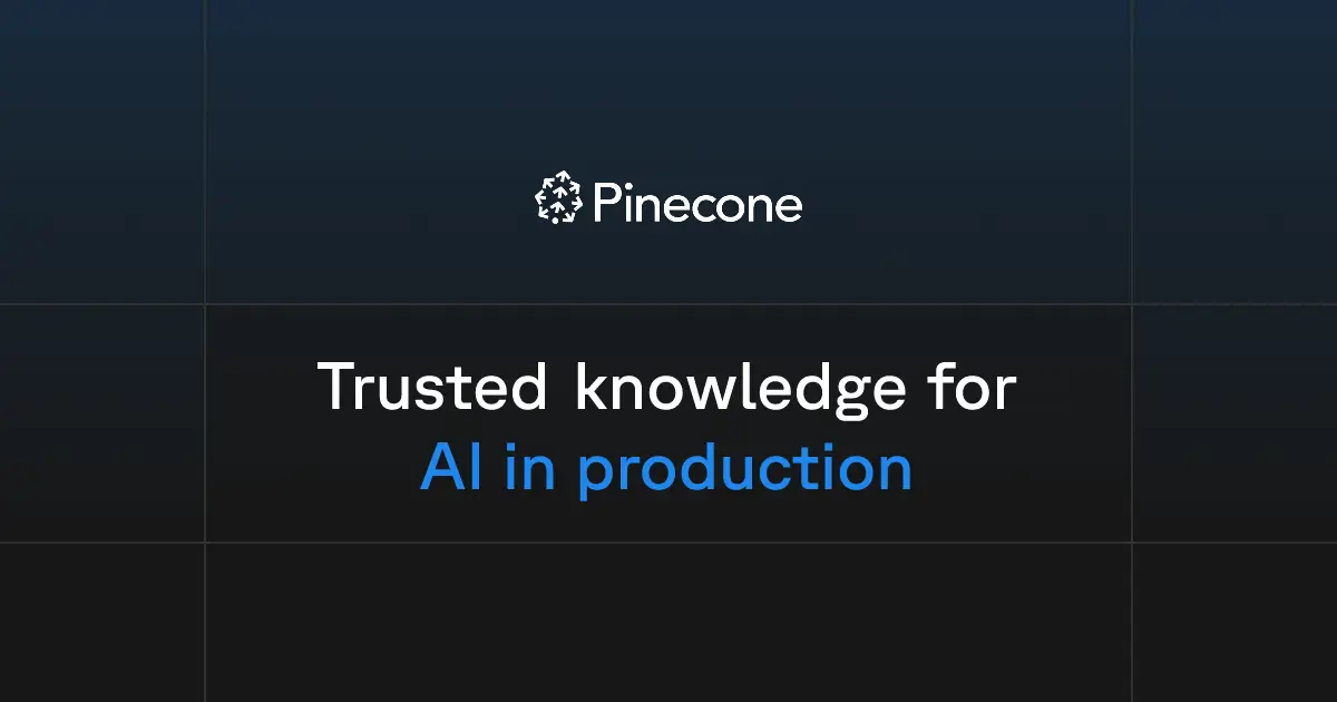 Current official Pinecone website preview