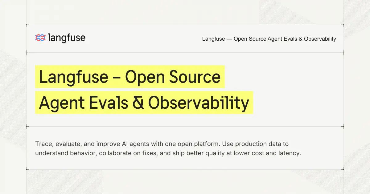 Langfuse platform overview from its official website