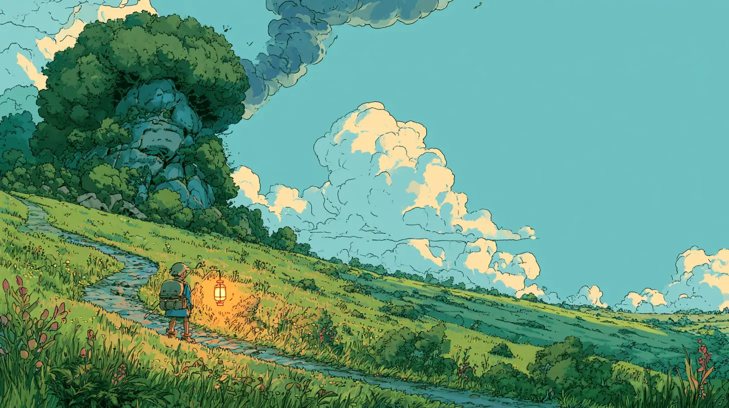 Illustrated adventurer mixing three glowing orbs of light along connected paths in nature — a metaphor for multi-model AI agents combining OpenAI, Anthropic, and Google