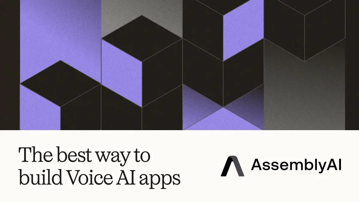 AssemblyAI official company and speech recognition visual