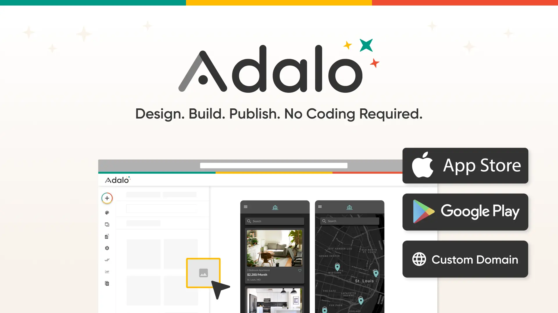 Adalo no-code native mobile app builder for iOS and Android