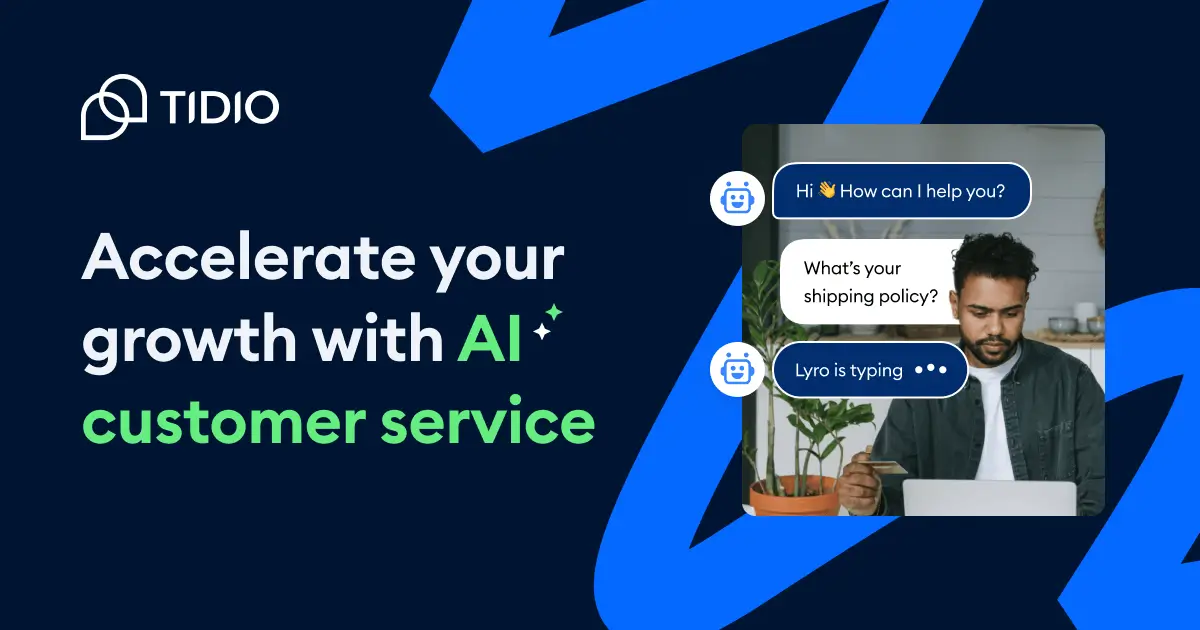 Tidio Lyro AI chatbot for small business customer service