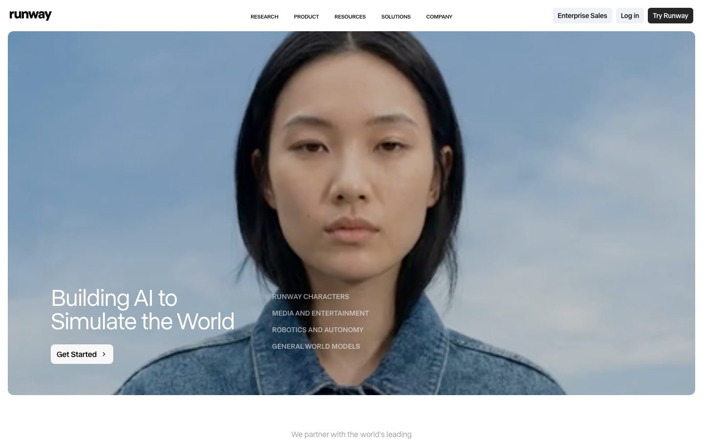 Runway creative suite showing image generation alongside its video generation capabilities
