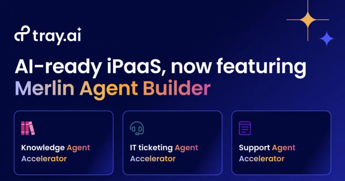 Tray.ai enterprise automation platform with Merlin AI