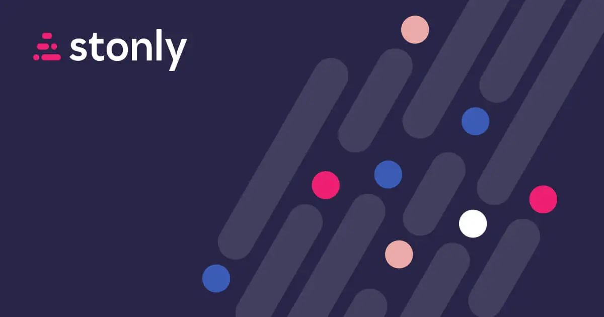 Stonly AI knowledge base tool showing interactive step-by-step guides and decision trees