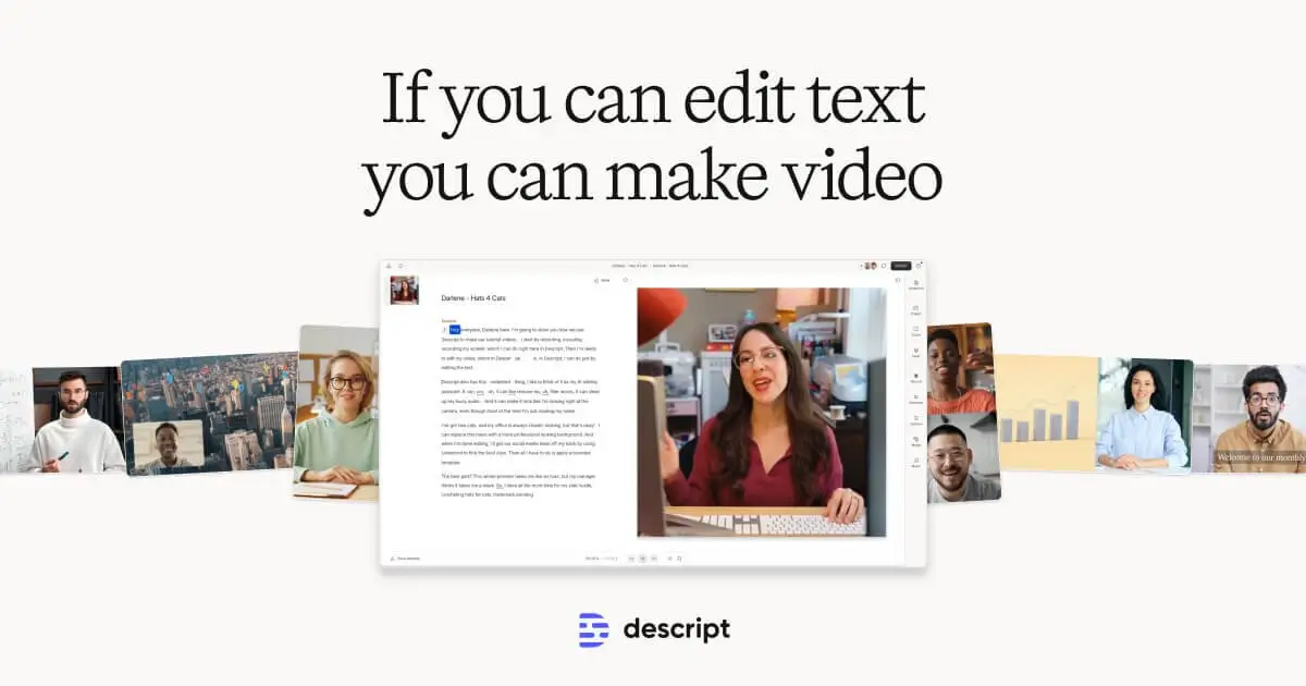 Descript - AI productivity tool for descript