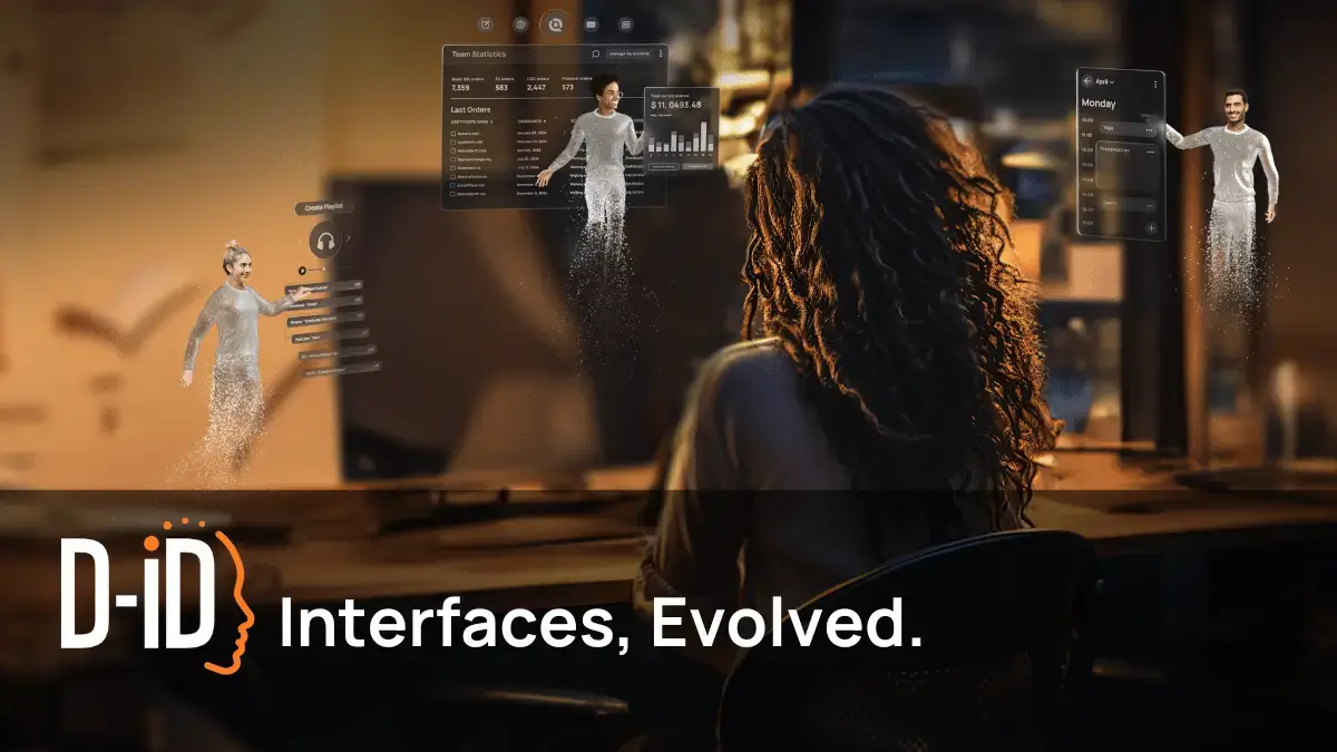 D-ID interactive AI presenter platform for real-time avatar conversations