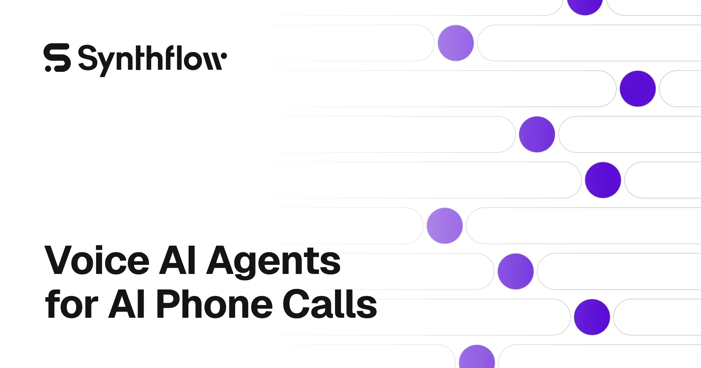 Synthflow no-code AI voice agent platform for building conversational phone agents