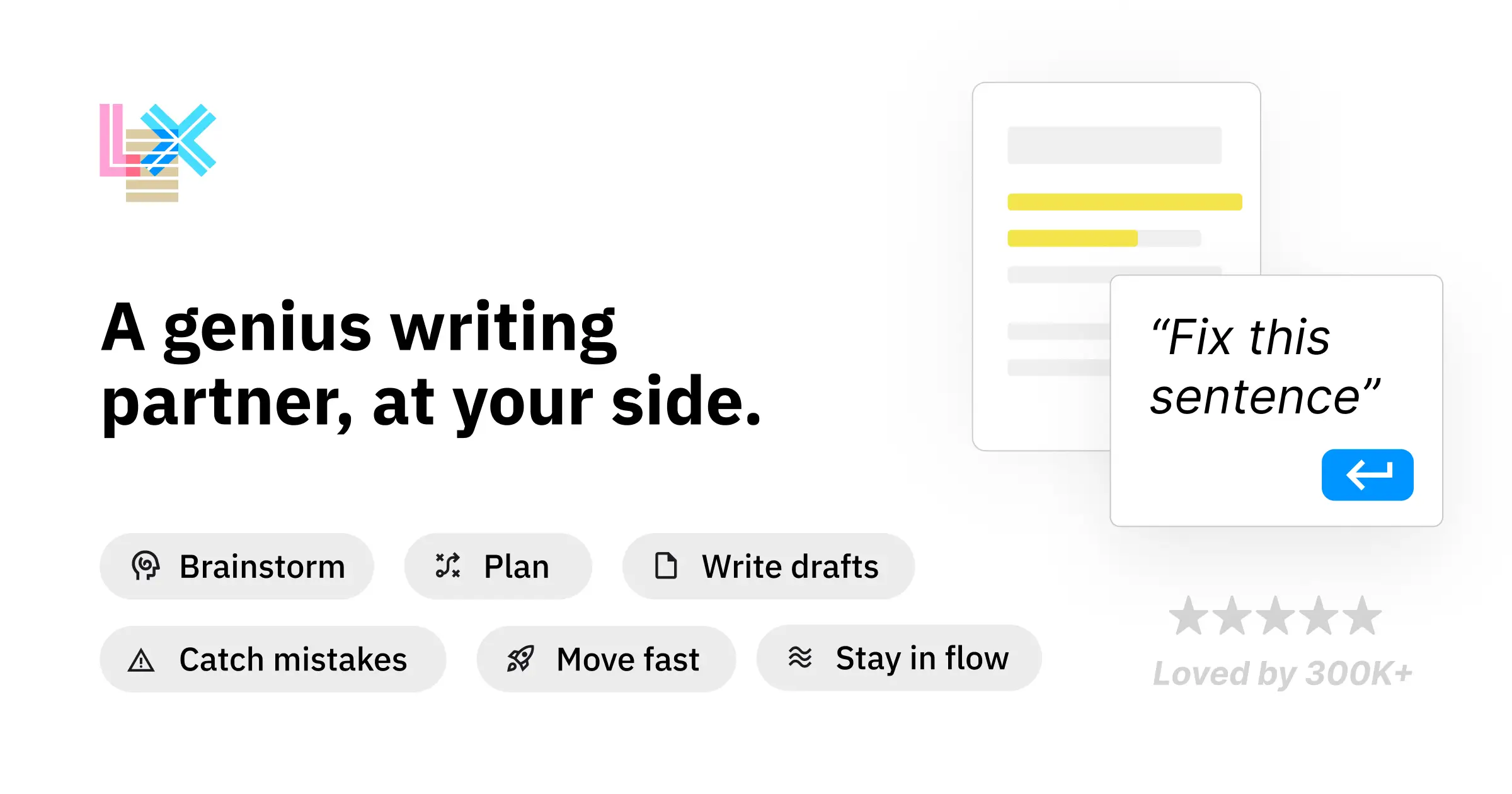 Lex AI writing tool, a distraction-free editor giving line-level feedback to serious writers
