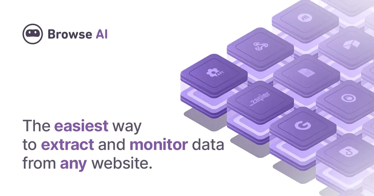 Browse AI no-code web scraping and website change monitoring robots
