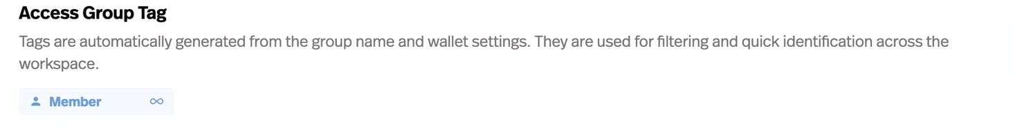 Access tags