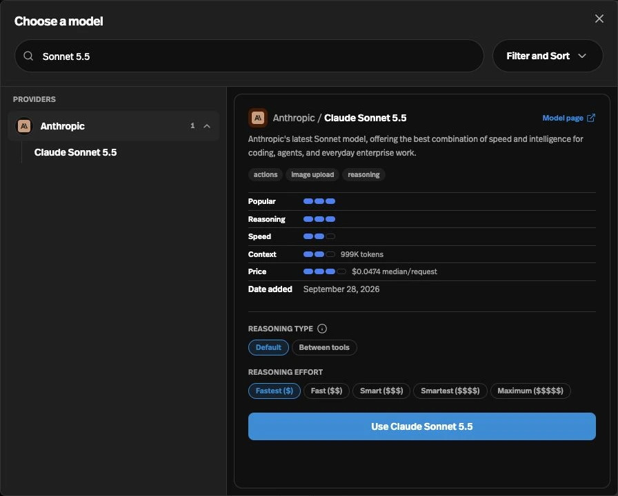 Claude Sonnet 5.5 is now available
