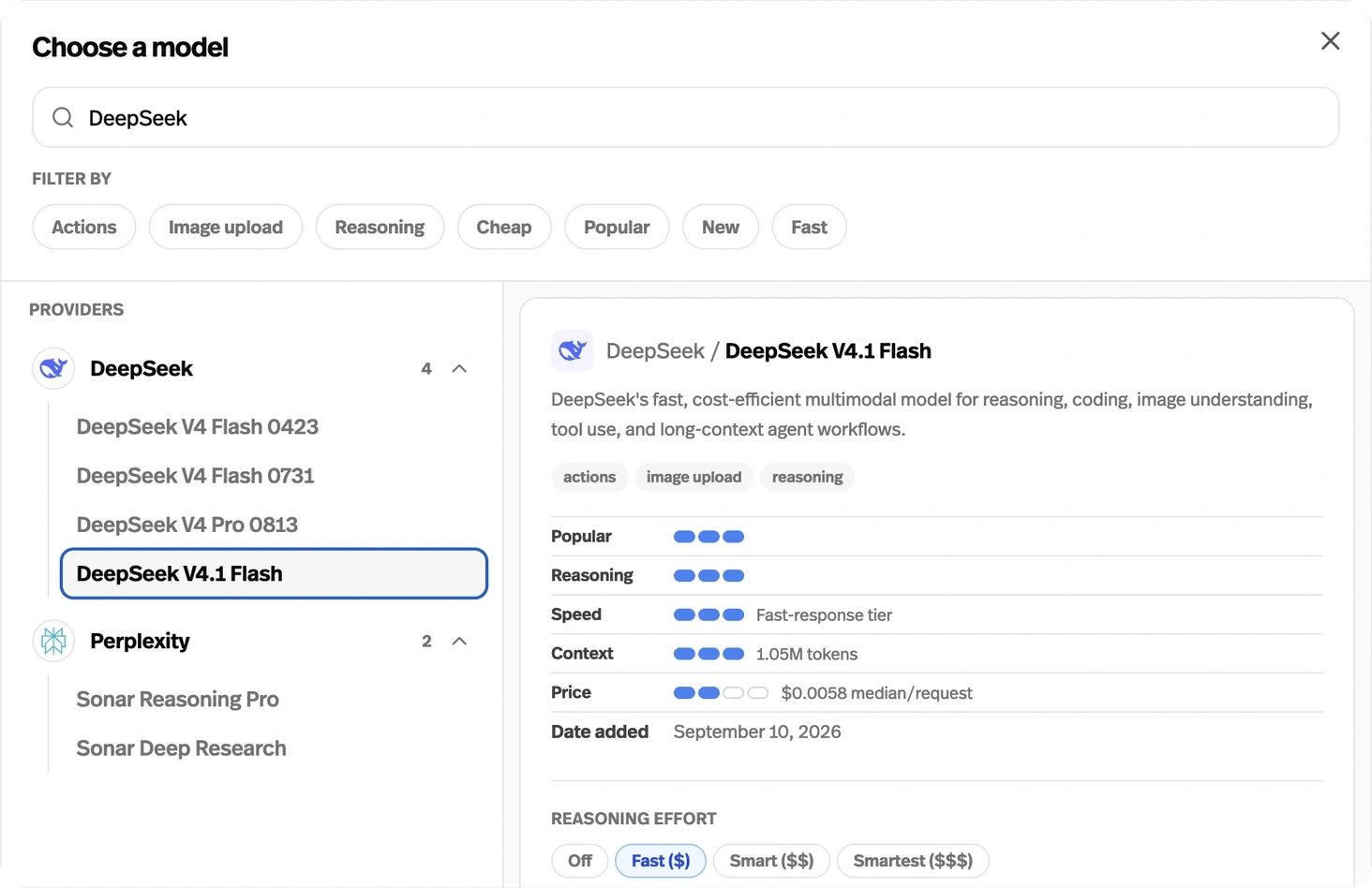 DeepSeek V4.1 Flash