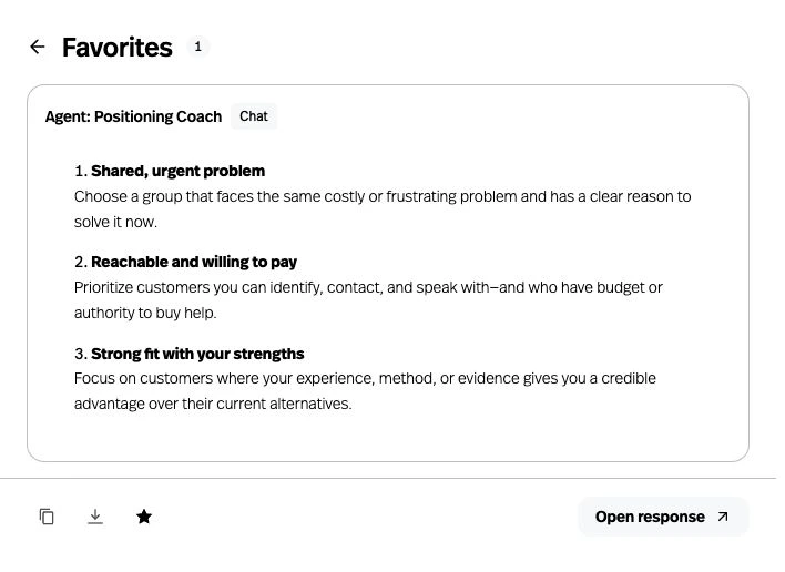 Save favorite replies inside embeds