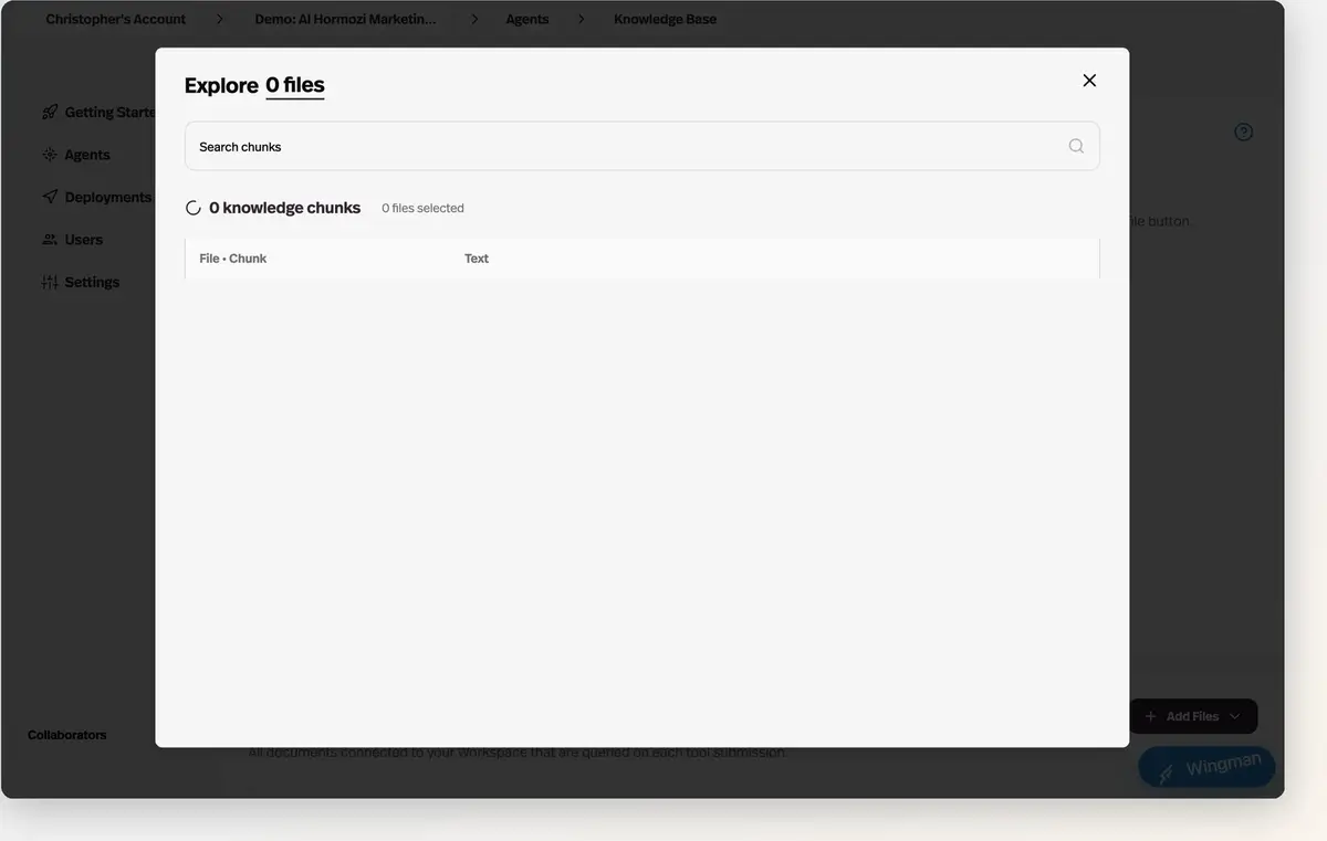 See the exact chunks your agent retrieves