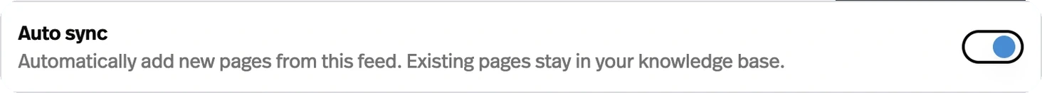 Keep RSS knowledge growing automatically