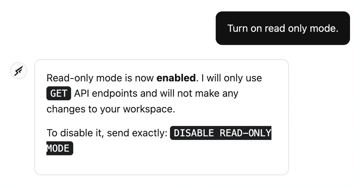 Put Wingman in read-only mode