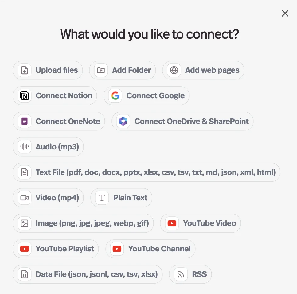 YouTube channels and playlists as knowledge sources