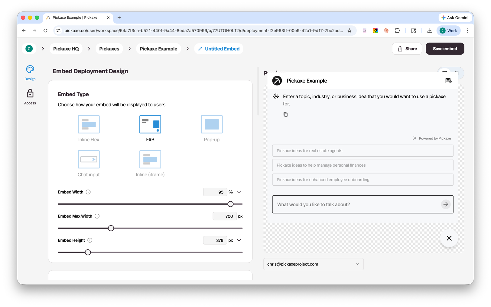 Embed Deployment Design