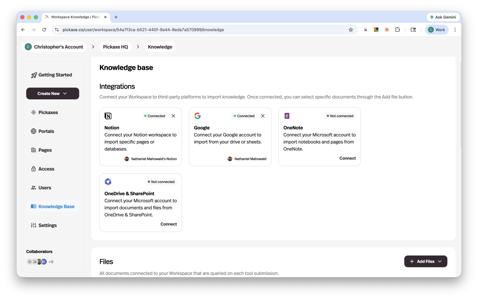 Knowledge Base Integrations