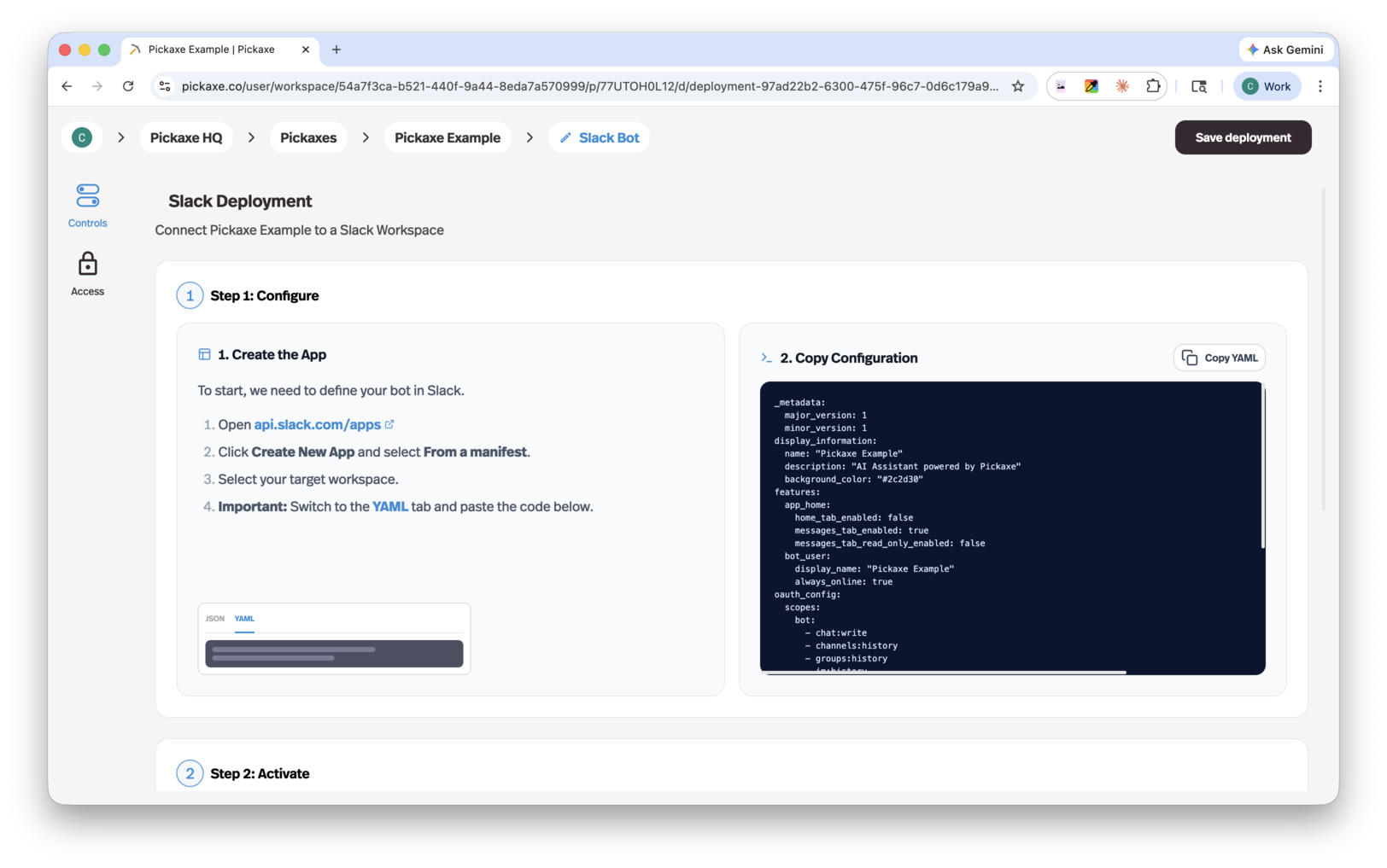 Slack Bot Deployment